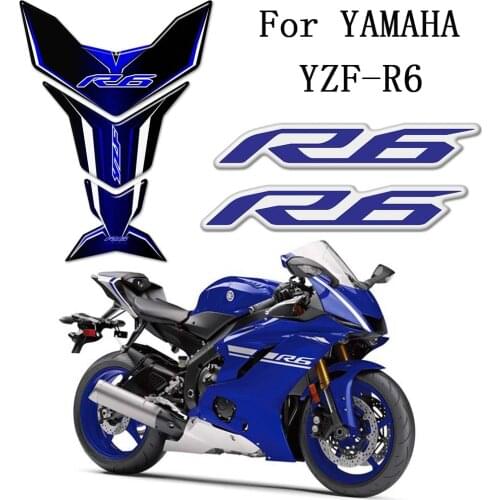 YZF R6 TankPad For YAMAHA YZF-R6 Stickers Decal Tank Pad Protector Motorcycle Logo Emblem 2014 2015 2016 2017 2018 2019 2020