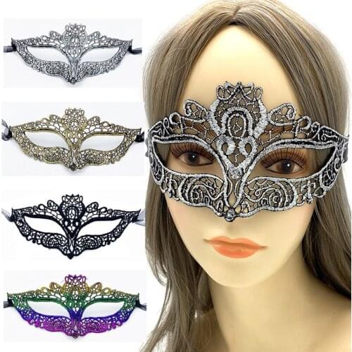 Womens Erotic Accessories Sexy Cat Girl Cosplay Lace Eye Mask Masquerade Party Props Halloween Mask Adult MS Game Costume