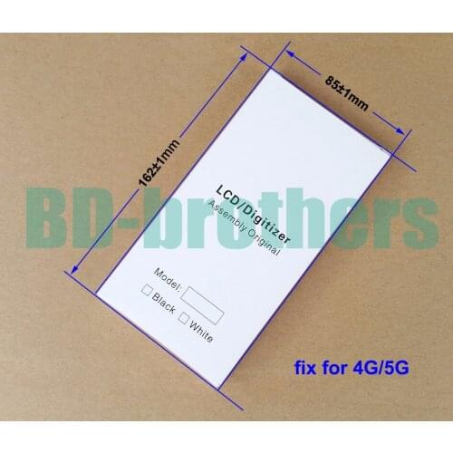 162 x 85 x 14mm Wihte Paper Box + EVA Filler Case for iPhone 4G/5G LCD Screen Full Set Protective Packing Package 200sets/lot