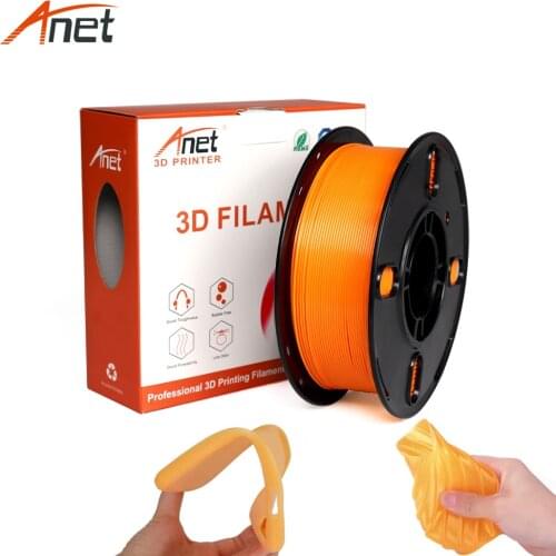 4PCS Mixed Colors 1KG/PC Anet 3D Printer Flexible TPU Filament 1.75MM Multiple Color Non-toxic Materials Black/White/Red/Blue