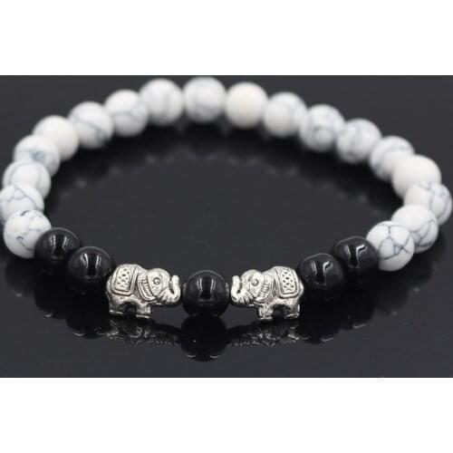 8mm gf21 Chakra Healing Balance Reiki Buddha Prayer Yoga elastic adjusted Punk Charm nature stone bead Bracelet