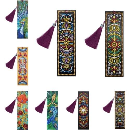 21x6cm Bookmark Tassel DIY Partial Multi-Shaped Diamond Painting Gift Art Decor