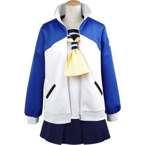 Anime Cosplay Disgaea 4 Kazamatsuri Fuuka Cosplay Costumes Suit Set Sailor suit