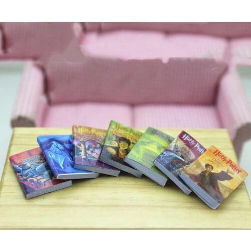 Dropshipping 1:12 Dollhouse Miniature 7 Mini Magic Books Model for 1/6 1/12 Doll House Action Figures Decoration Accessories