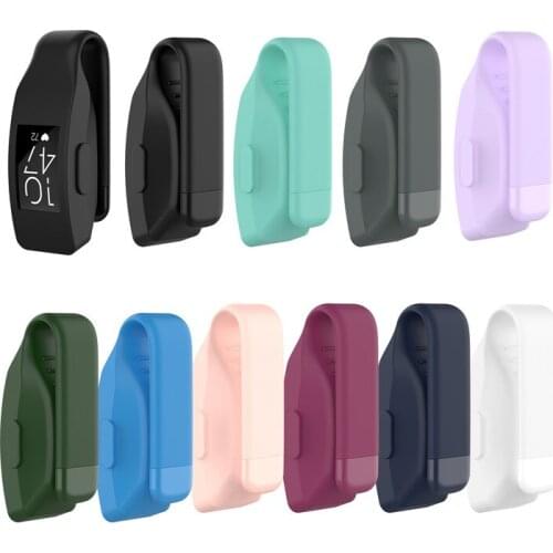 Hot Sale Metal Steel Clasp Clip Silicone Pocket Case Holder Cover For Fitbit inspire / inspire hr band Tracker 100pcs DHL