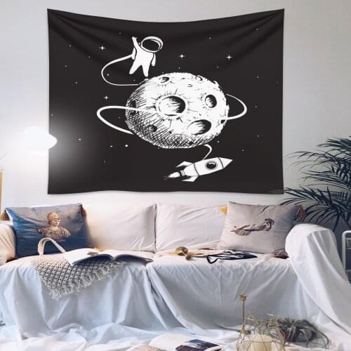 GT100 Astronaut Bedside Background Cloth INS Hanging Cloth Net Red Cloth Tapestry Room Dormitory bu yi hua Decoration