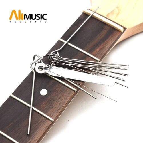Portable Guitar Repair Tools Slot Nut File DIY Repair Tools Silver Accessory Guitar Stainless Steel Saw Rods