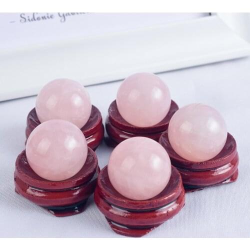 Crystal Yoni Sphere Natural Rose Quartz Hand Body Massage 20mm Healing Chakra Reiki Kegel Ben Wa Ball Engery Stone Minerals Home