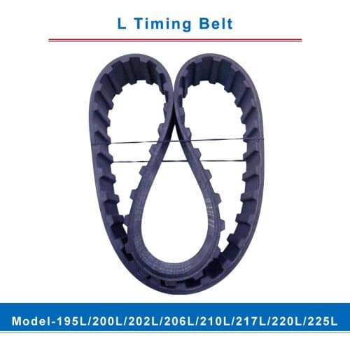L timing belt trapezoid teeth model-195L/200L/202L/206L/210L/217L/220L/225L transmission belt width 20/25mm for L timing pulley