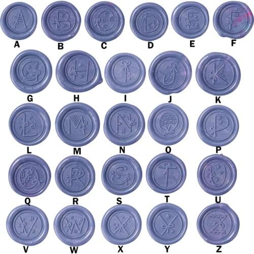 Retro Wax Stamp Sealing Custom Stamp Hobby Alphabet Letter Wood Wax Seal Stamp Set Replace Copper Head Sealing Tools Post Decor