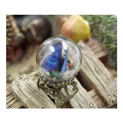 NEW!! 50set/lot 25*15m Glass Bubble Glass Vial & Finger Ring DIY Glass Globle Ring (no fillers)