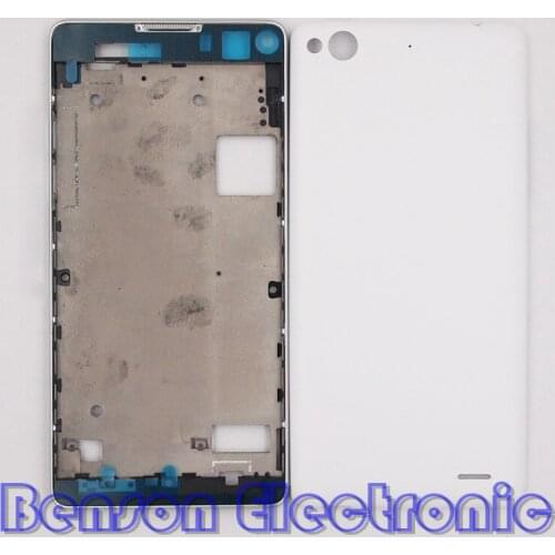 BaanSam New LCD Holder Screen Front Frame Battery Back Cover For ZTE nubia Z5S mini NX403A Housing Case With 3M Adhesive