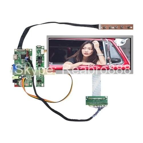 Ori 10.3 inch IPS Pro LCD Display 1920x720 Stretched Bar LCD Ultra Wide Screen 50 Pins LVDS VGA HDMI Controller Board for Car