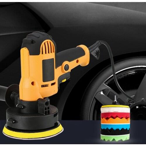 Car Polishing Machine 5inch 125mm Orbit Dual Action Auto Polisher Variable Speed Sander Buffing Kit Car Waxing Tools and Machine