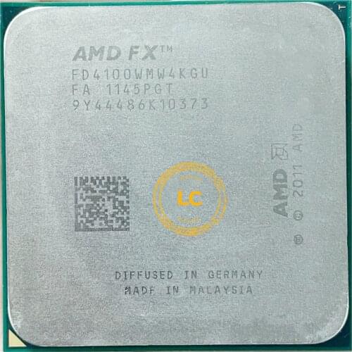 AMD FX-Series FX4100 FX-4100 FX 4100 3.6 GHz Quad-Core CPU Processor FD4100WMW4KGU Socket AM3