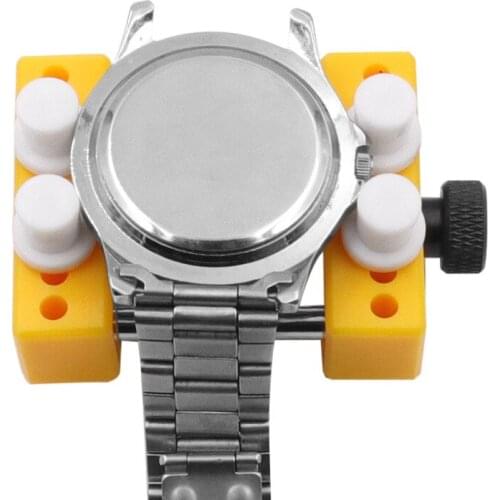 Watch Adjustable Opener Back Case Cover Press Closer Remover Fixing Holder Case Repair Watchmaker Tool Movement Dial Fixer