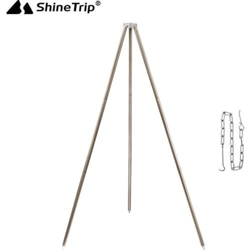 Camping Picnic Cooking Tripod Fire Hanging Pot Outdoor Campfire Cooking Utensils Picnic Cooking Utensils Barbecue Camping Tools