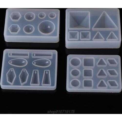 Silicone Mold DIY Geometric Triangle Mirror Craft Jewelry Making Decorative Cake N09 20 Dropshipping