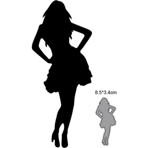 2021 new dies Dress Woman metal cutting dies cut die mold decoration Scrapbook paper craft knife mould blade punch stencils dies