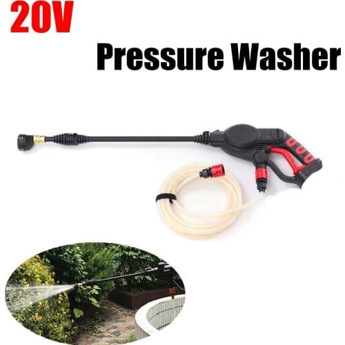 Car wash home high pressure water gun portable small lithium battery brush water pump wireless machine can use Makita battery