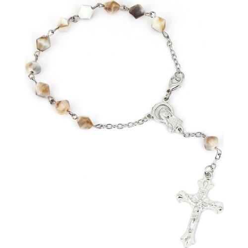Jewelry 2020 Trend The Heart of Jesus Bracelet Crucifixion Statue Bracelet Christmas Present Catholic Gifts Virgin Mary