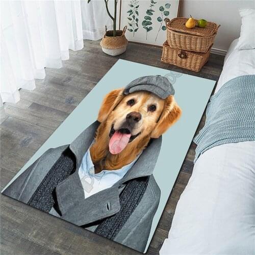 Funny Mr. Golden Retriever Area Rug 3D Printed Rugs Mat Rugs Anti-slip Large Rug Carpet Home Decoration 02