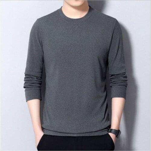 Winter Mans Fleece Pullover Comfy Slim Knitted Sweaters Bace Shirt Autumn Warm Solid Long Sleeve Sweater 4XL