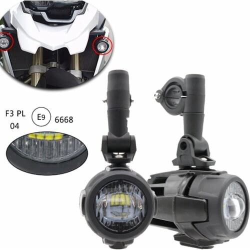 1 Set For BMW F800GS Motorcycle LED Auxiliary Fog Light Assemblie Driving Lamp 40W Headlight Universal For BMW R1200GS/ADV