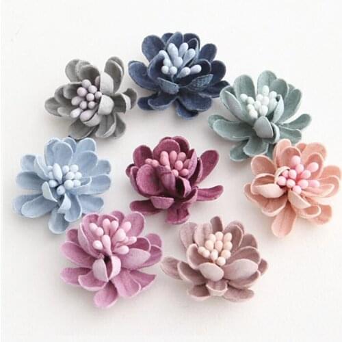 2021 New Mini 3D Flower Childrens Clothes By Hand Flower Material Ornament Baby Hair Accessories Wedding Dress