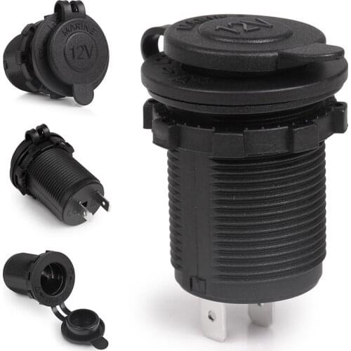2018 New Universal 1pc Cigarette Lighter Socket 12V Waterproof Car Boat Motorcycle Cigarette Lighter Sockets Power Plug Outlet