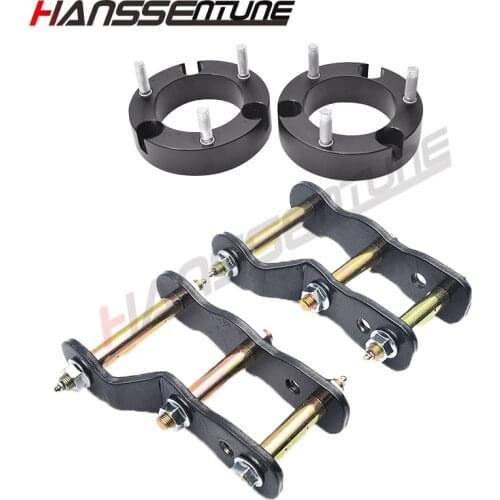 4x4 Car Accessories Extended 32mm Front Coil Spacer Struts and 2" Rear Greasable Shackles Lift Up Kits For Hilux Revo 2015