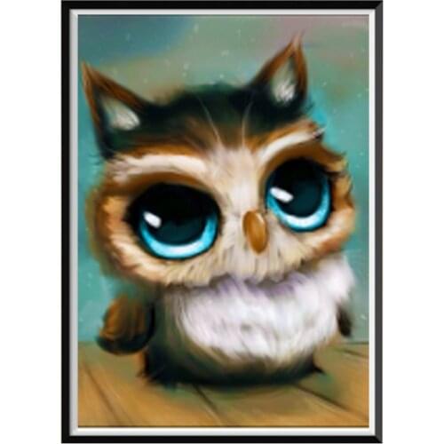 5D DIY Diamond Painting Animal Cute Bird Embroidery Mosaic Sticker Home Decoration Handmade Wall Sticker Christmas Gift