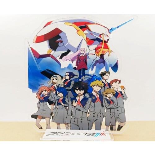 Anime DARLING in the FRANXX Zero Two 02 Acrylic Stand Figure Klaxosaur Princess Desktop Decoration Collection Model Toy Gift
