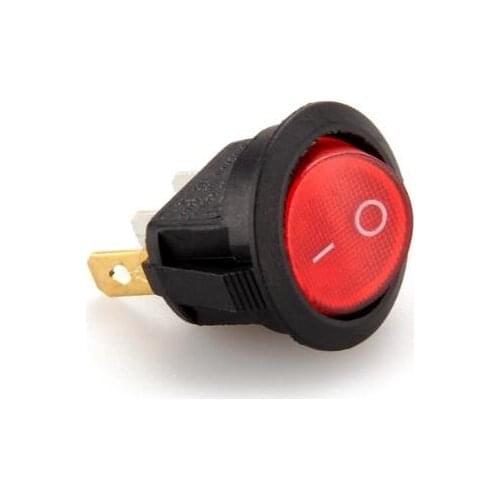 Free shipping 10 x Rocker Switch Bipolar ON OFF 12V 3 Pins