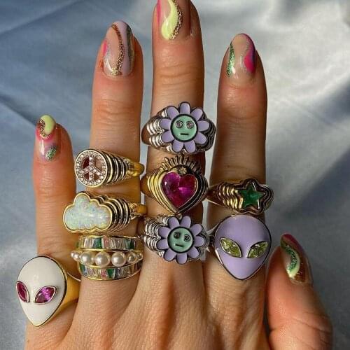 CHUHAN Rings With Crystals