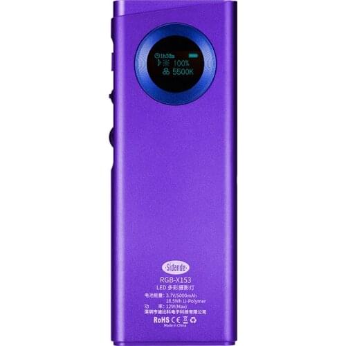 RGB LED VideoRGB LED Video Light 2500K 9000K Rechargeable 5000 mAh With 150 LEDs For Studio Youtube Selfie Vlog Video Fill Light