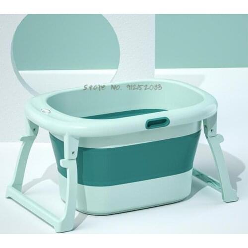 Childrens Bath Bucket Foldable Bath Bucket Children Can Sit Bath Bucket Baby Swimming Bucket Household Large Childrens Bath