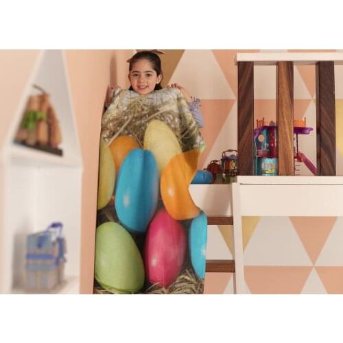 Colored Eggs Fleece Blanket,Soft Blanket For Beds,Bed Cover,Shawl Blanket,Cover For Accessory,Home Decor