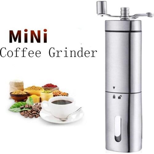 Coffee Grinder Mini Stainless Steel Hand Manual Handmade Coffee Bean Burr Grinders Mill Kitchen Tool Grinders