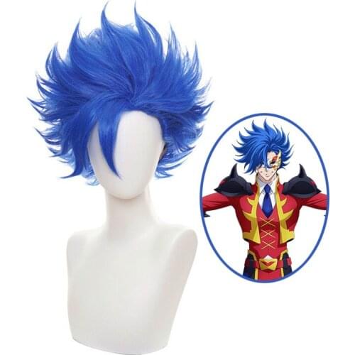 SK8 the Infinity Shindo Ainosuke Blue Short Wig Cosplay Costume SK Eight Heat Resistant Synthetic Hair SK∞ Men Women Party Wigs