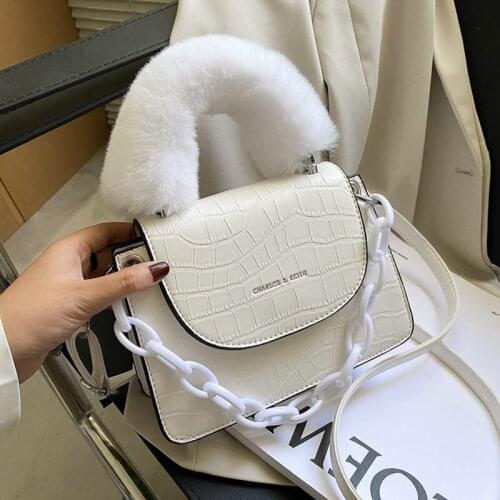 Stone pattern mini pear chain PU leather messenger bag womens 2020 shoulder handbag ladies brand fashion trend handbag