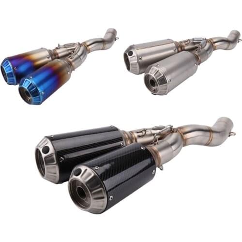 Motorcycle Slip On Motorcycle Exhaust Full System Middle Pipe Muffler for DUCATI SCRAMBLER
