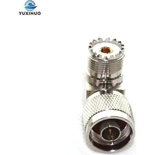 N/SL16-JKW N Male to M Female 90 Degree Connector Adapter Plug for YAESU FT-757 FT-7800 FT7900 FT8900 FT8800 Car Mobile CB Radio