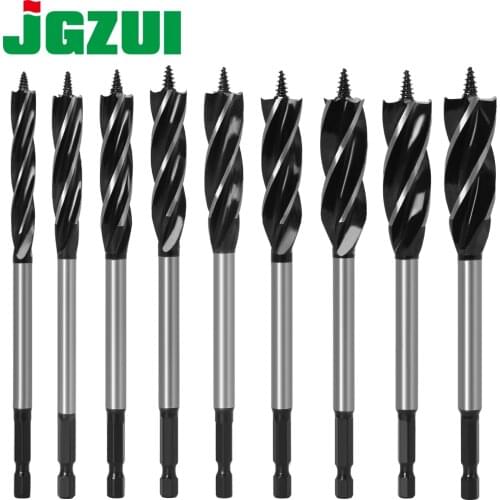 4-9pc Twist Drill Bit Set Wood Fast Cut Auger Carpenter Joiner Tool Drill Bit For Wood Cut Suit for woodworking
