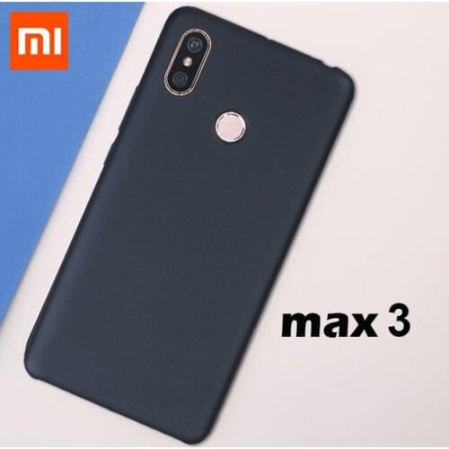 Genuine xiaomi mi max 3 case black shockproof cover original MI MAX 3 case for xiaomi mi max3 back coque Capa