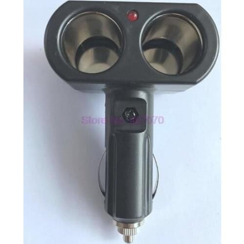 By DHL or Fedex 500pcs Dual cigarette lighter Socket car Lighter Charger Socket Splitter 12V Double Dual Adapter Splitter new