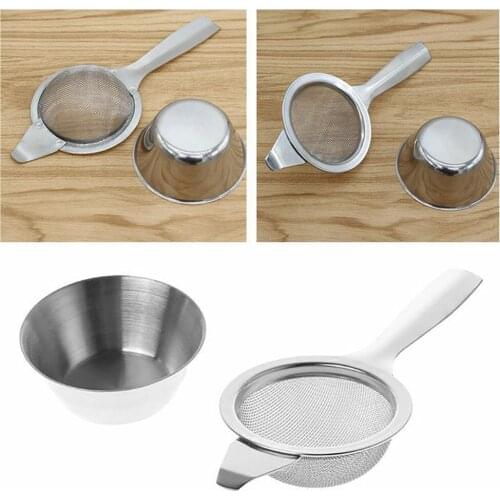 Hot Creative Tea Strainer Herb Tea Tools Mesh Tea Infuser Metal Cup Strainer With Handle Stainless Steel Supplies Accessories