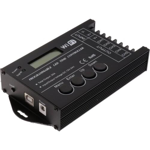 TC421 WiFi Plastic Time Programmable LED Controller for LED Strip Lighting 15x7.8x2.5cm