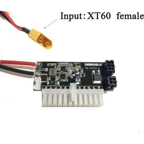 High Quality DC-ATX-400W high power module DC 12V 24Pin DC power board 24PIN The input interface is XT60 female