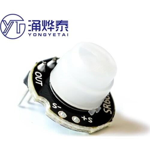 YYT 1PCS Miniature SR602 small human body infrared sensor module pyroelectric probe inductive switch sensor PI